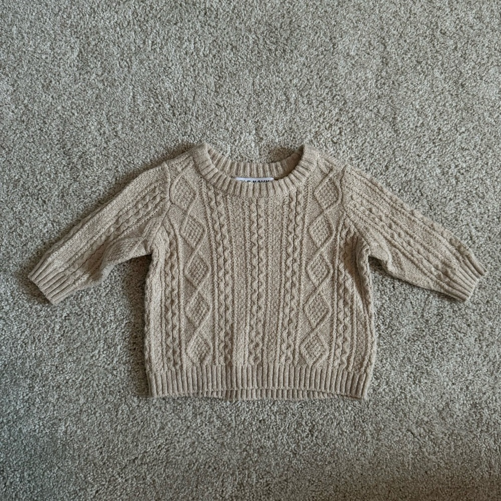 Baby Boy Cable Knit Sweater
